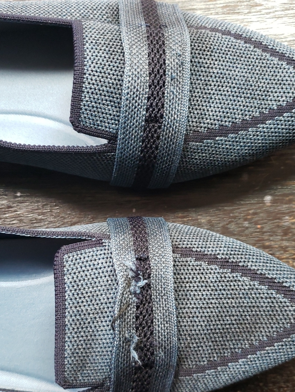 Vivaia Pointed Toe Denim Blue Loafer Size 40 9 - Picture 4 of 4
